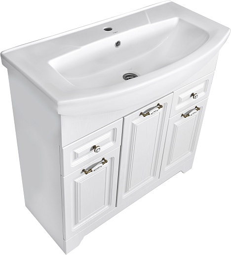 Stella Polare Мебель для ванной Кармела 85 Элеганс ольха белая – картинка-5